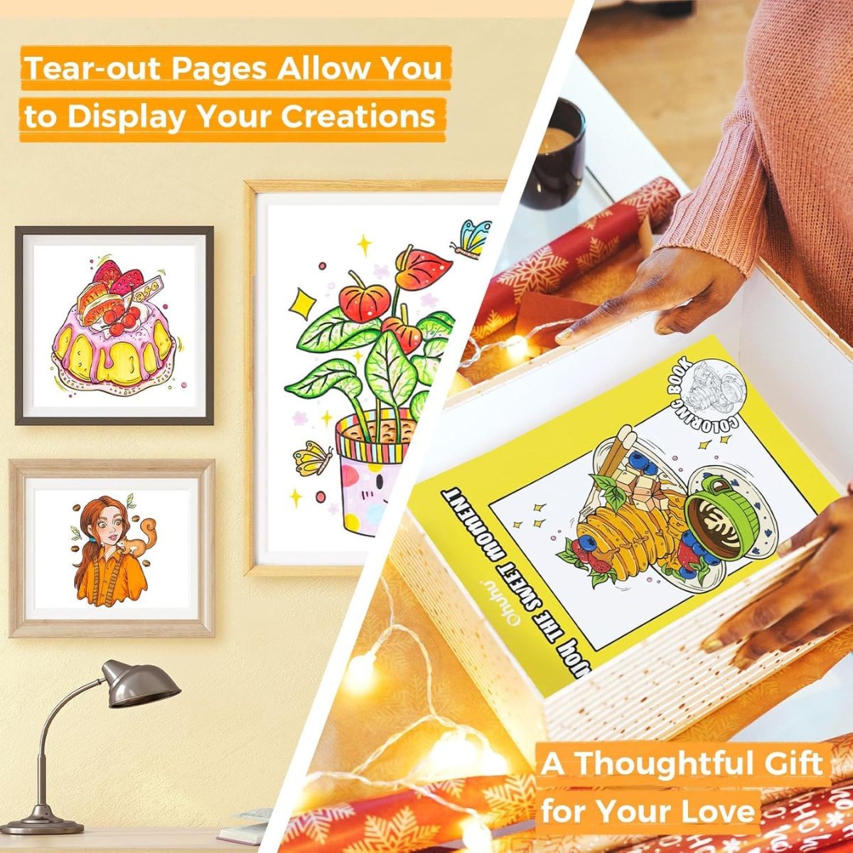 Ohuhu Bleedproof Coloring Book My Simple Pleasure