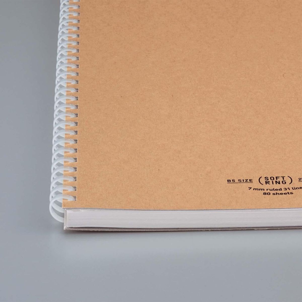 Σημειωματάριο Soft Ring A5 Dot Natural Beige