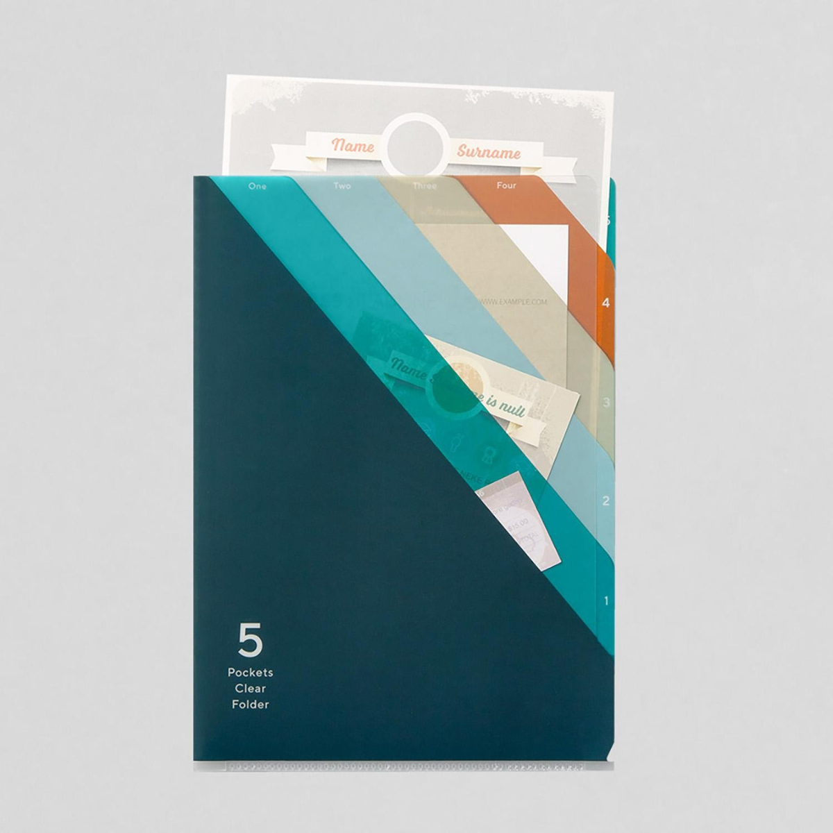 Φάκελος 5 θέσεων Α4 -  Stripe Navy