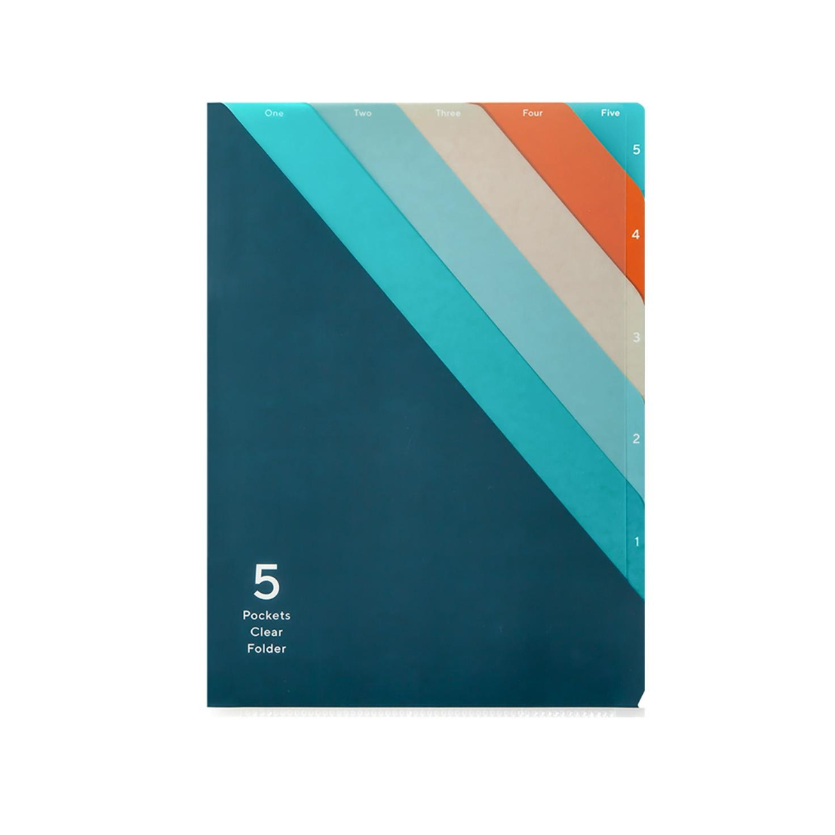 Φάκελος 5 θέσεων Α4 -  Stripe Navy