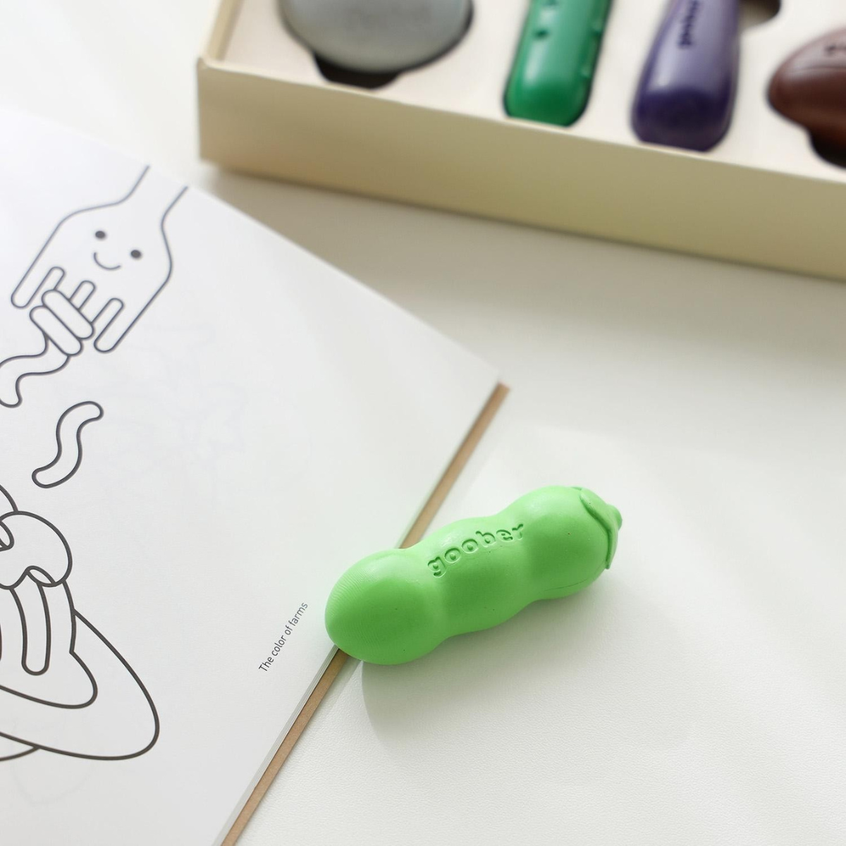 Goober Σετ Κραγιόν & Coloring Book Crayon Farm