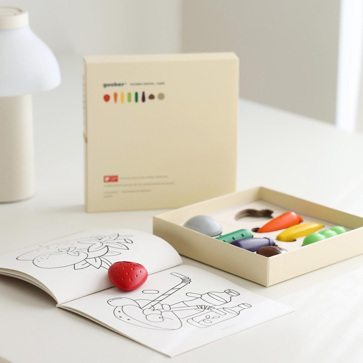 Goober Σετ Κραγιόν & Coloring Book Crayon Farm