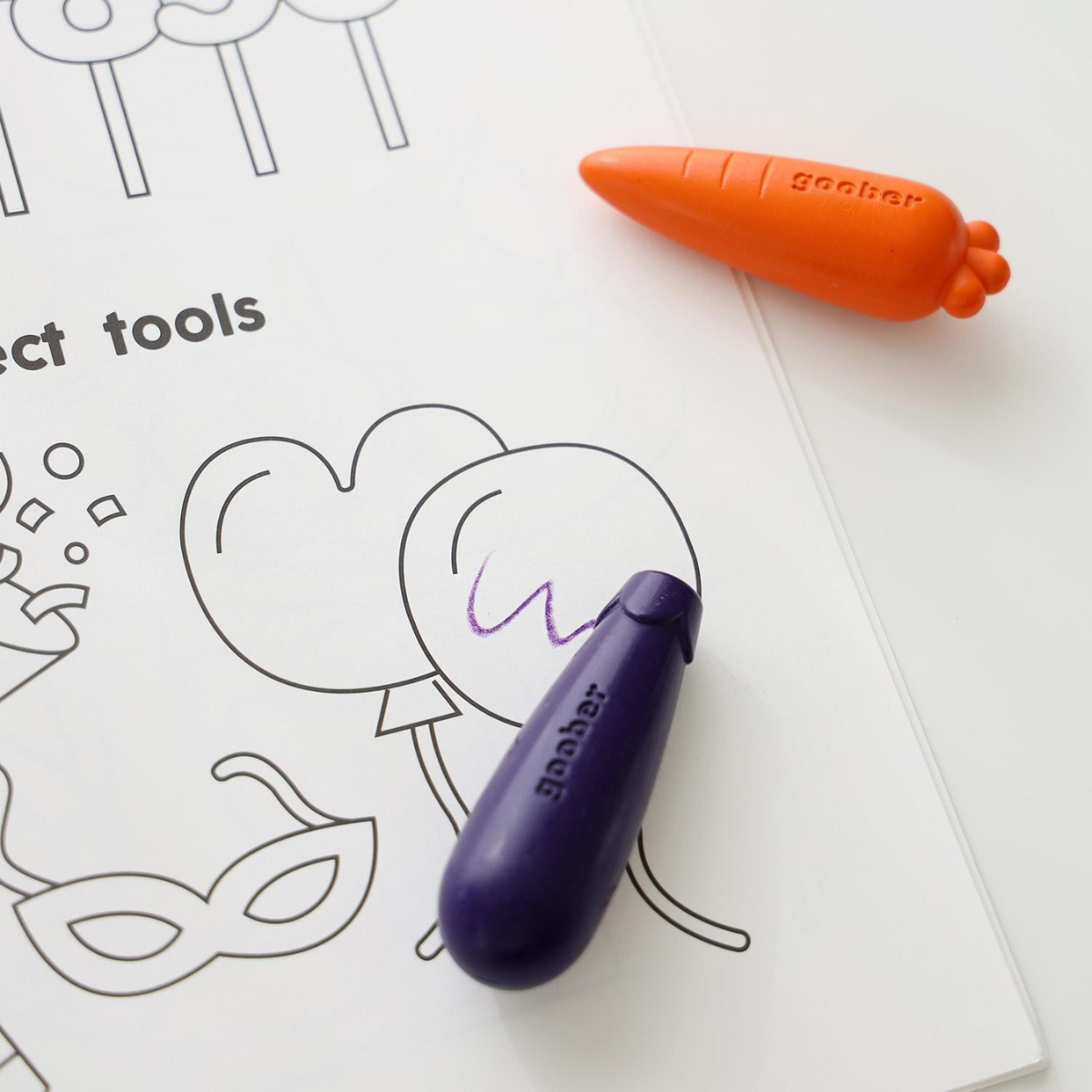 Goober Σετ Κραγιόν & Coloring Book Crayon Farm