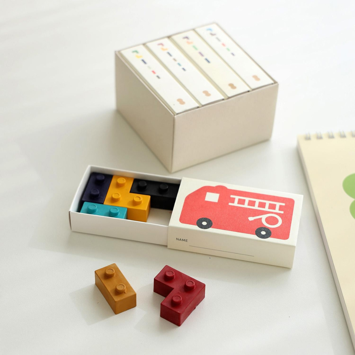 Goober 4 Σετ Κραγιόν Crayon Block Car