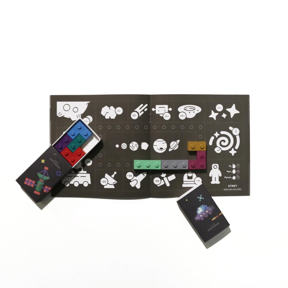 Goober Σετ Κραγιόν & Μπλοκ Space Kit