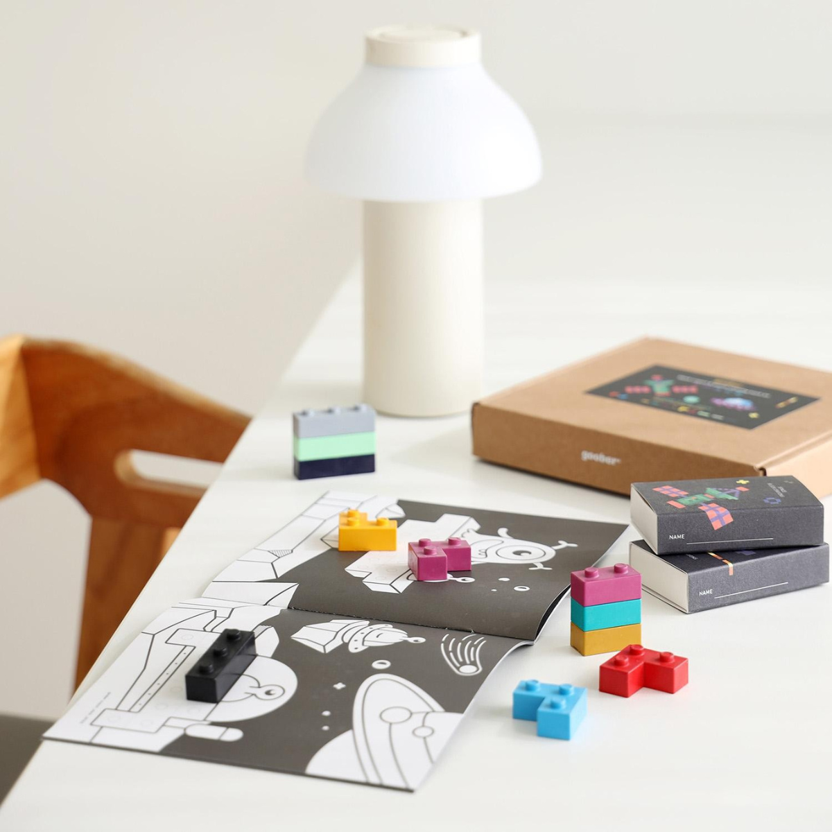 Goober Σετ Κραγιόν & Μπλοκ Space Kit