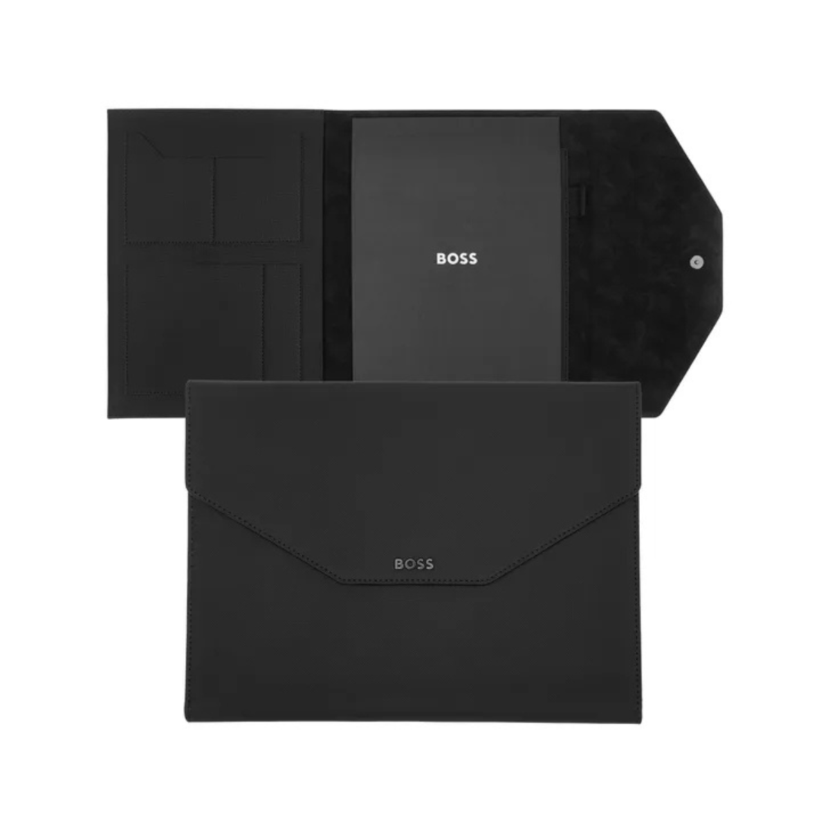 HUGO BOSS Φάκελος A4 Rive Μαύρος