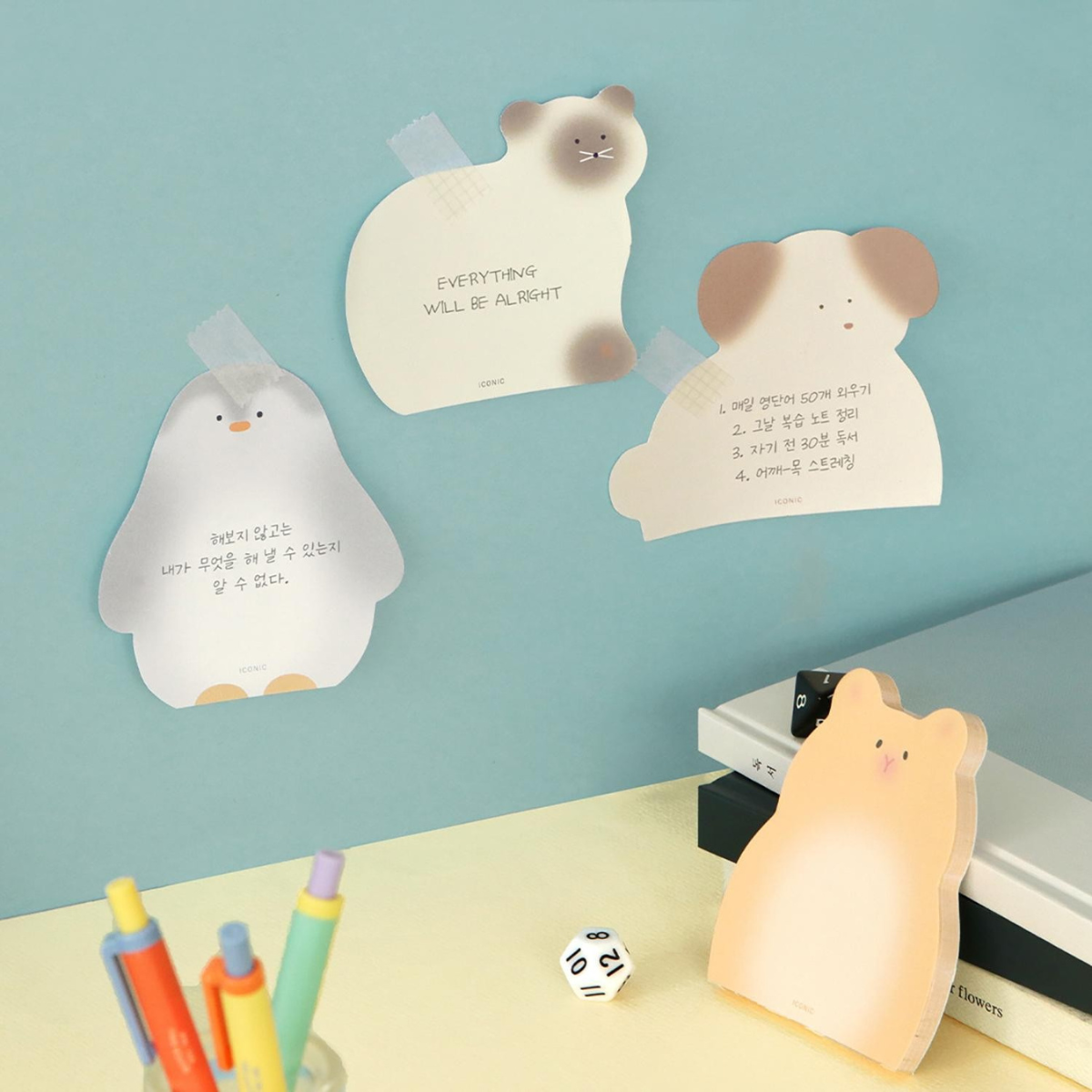 Iconic Αυτοκόλλητα Χαρτάκια Animal Memo Pad  07 Penguin