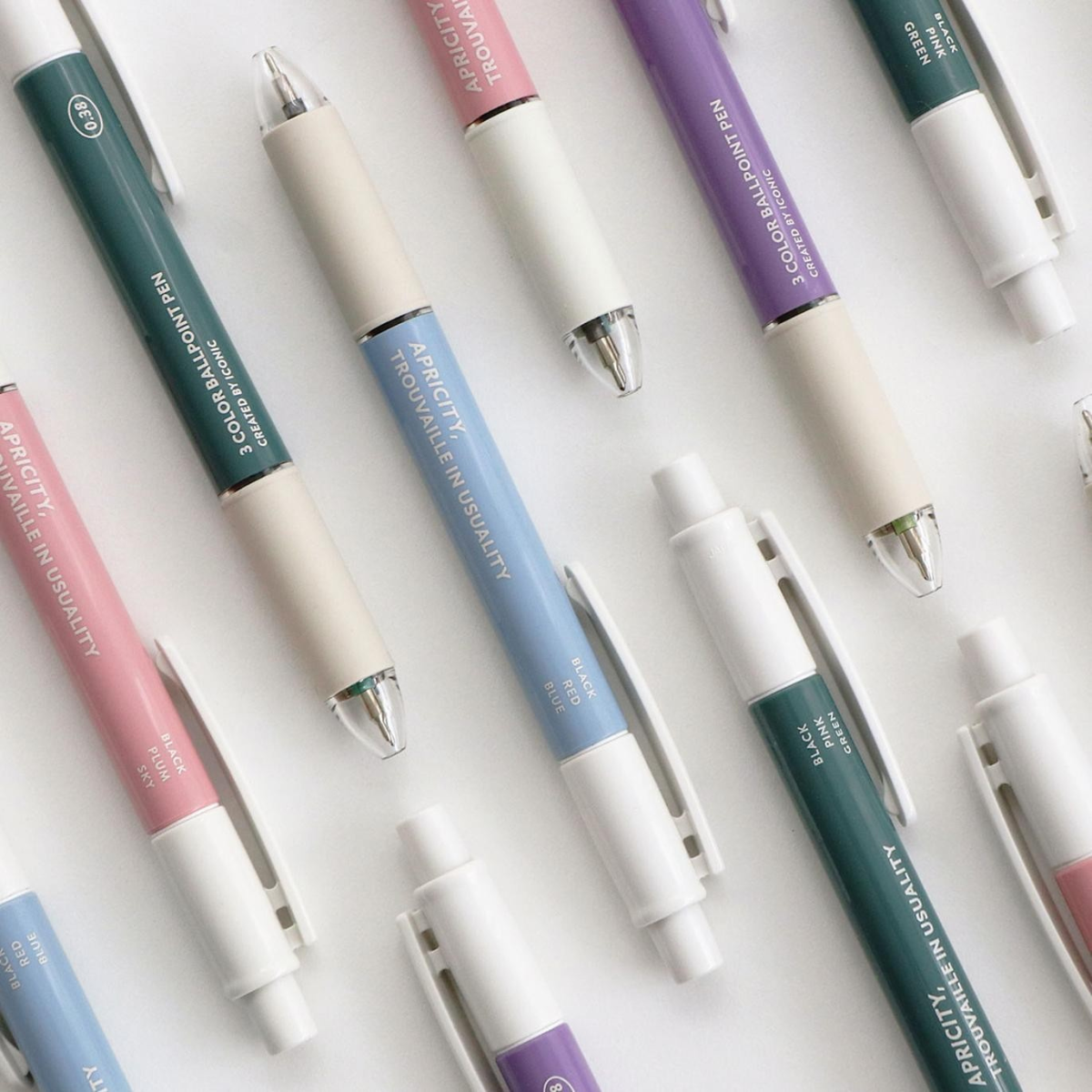 Iconic Στυλό Διαρκείας Smooth 3-Color 0.38mm 02 Pink