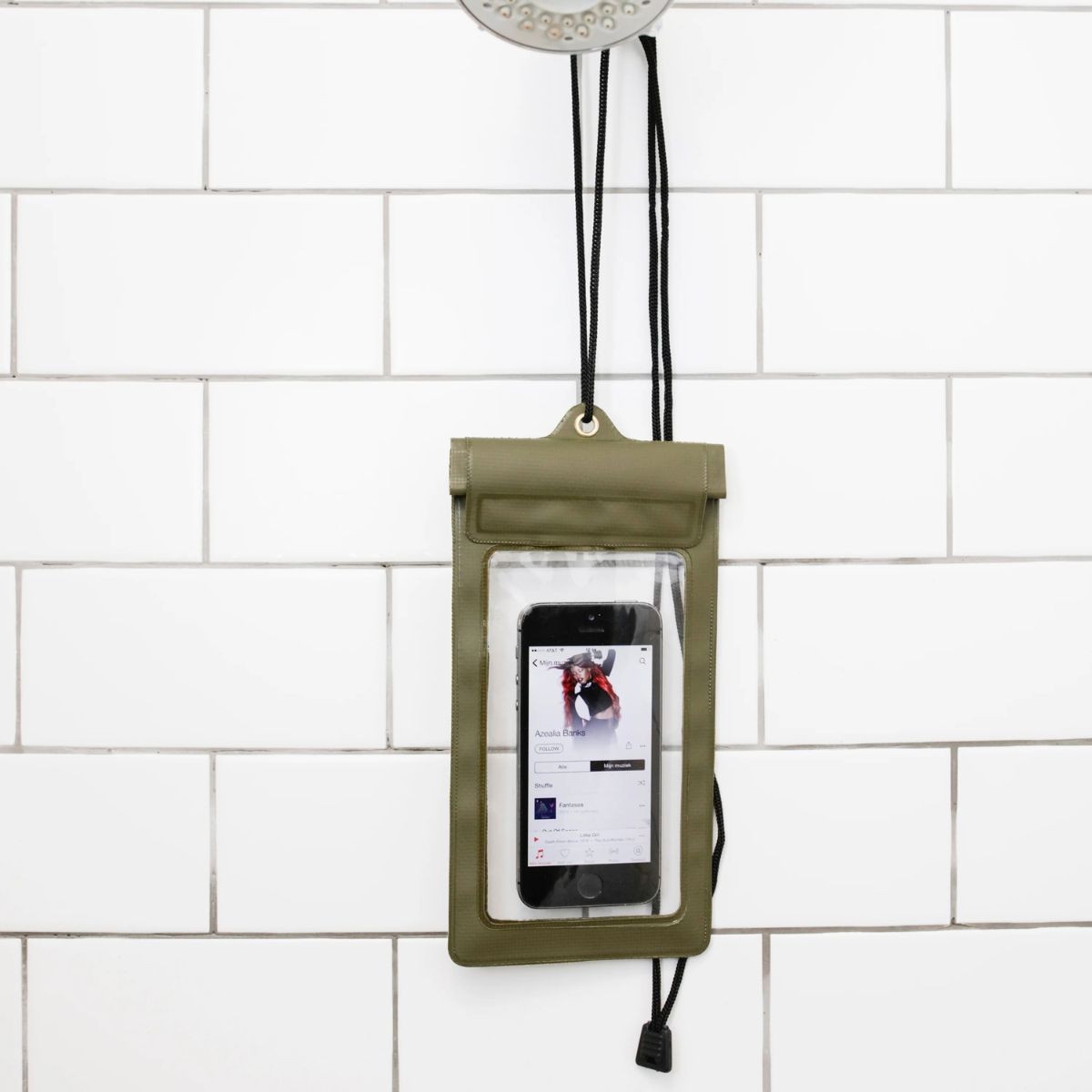 Kikkerland Αδιάβροχη Θήκη Κινητού Πράσινη