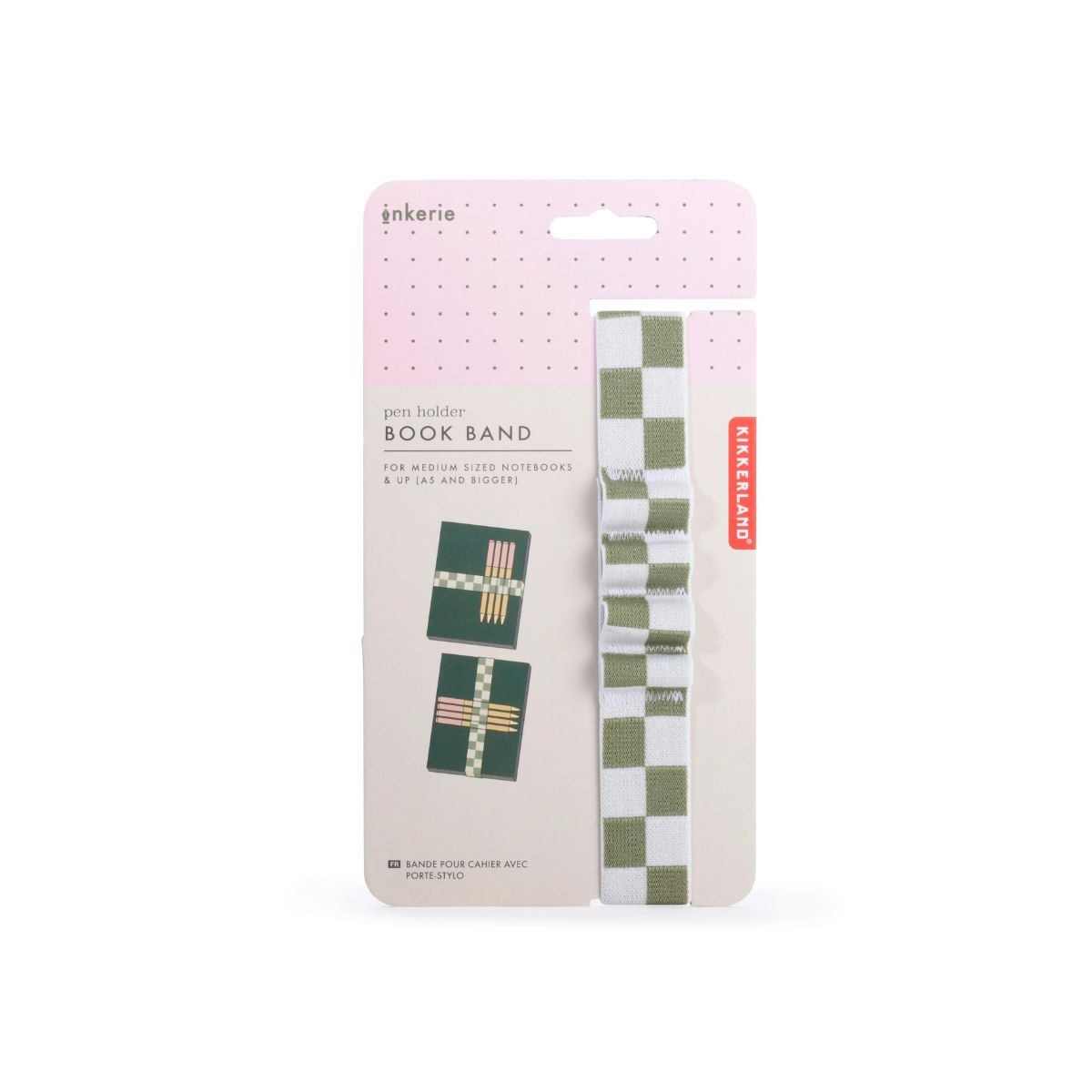Kikkerland Inkerie Λάστιχο Σημειωματάριου για Στυλό - Πράσινο
