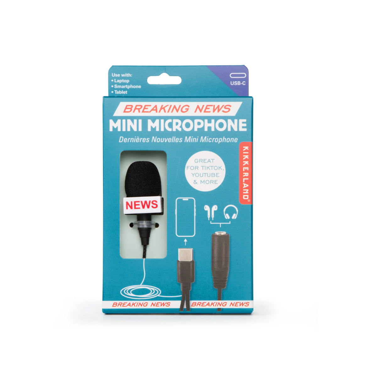 Kikkerland Μίνι Μικρόφωνο Breaking News