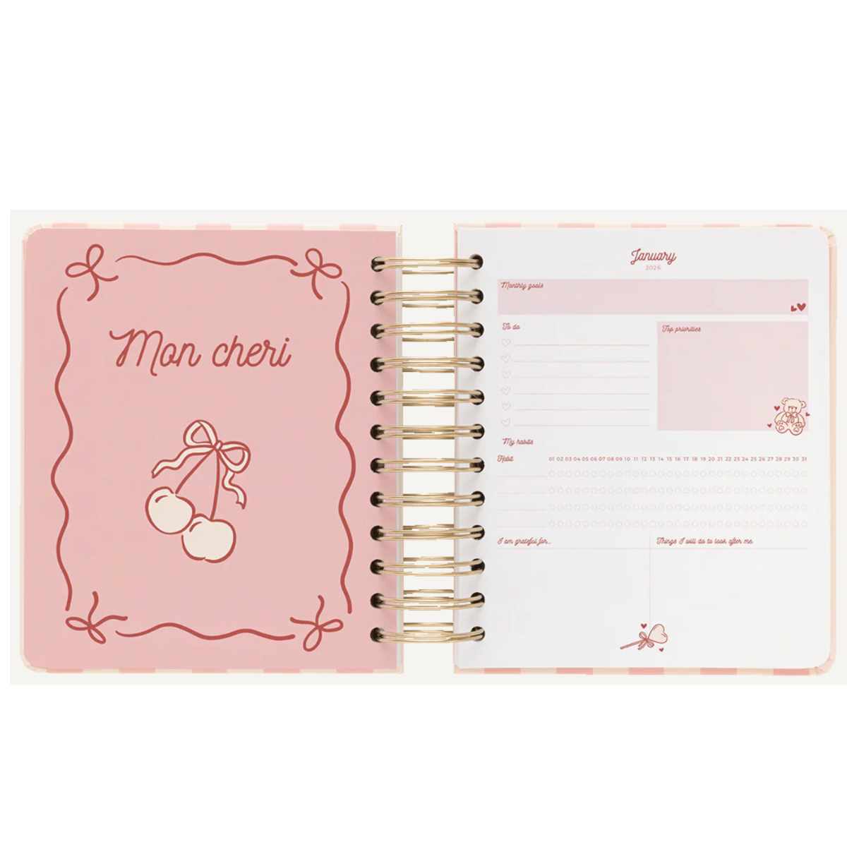 Kokonote Ημερήσιο Ημερολόγιο 2026 Venus Coquette