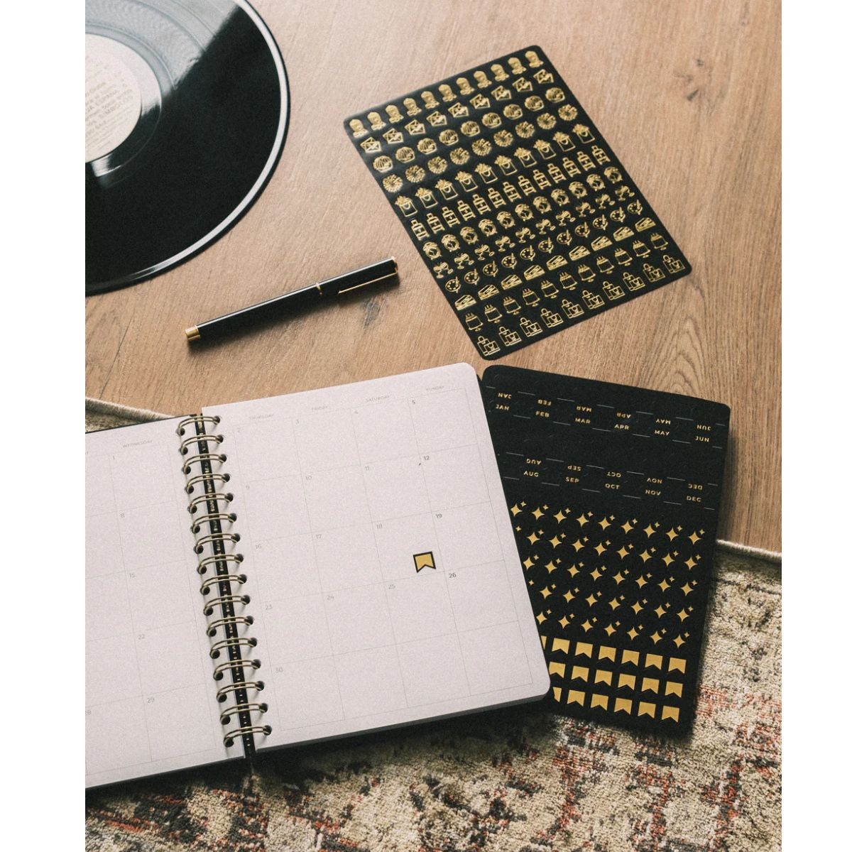 Kokonote Premium Εβδομαδιαίο Ημερολόγιο 2026 Σπιράλ Bambina - Back to Black