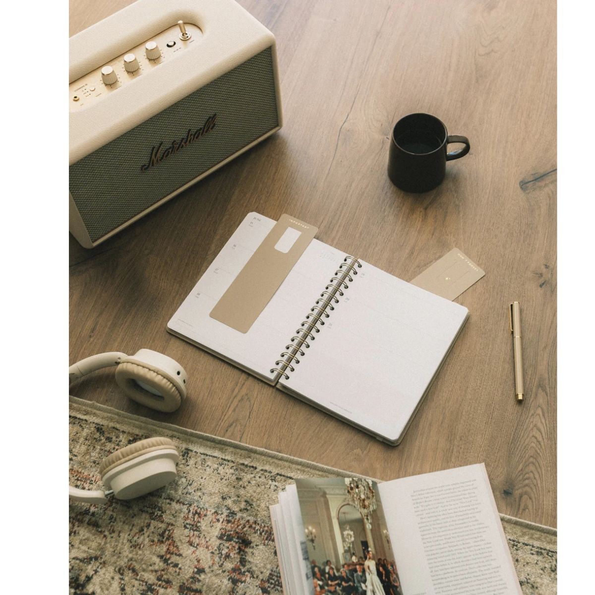 Kokonote Premium Εβδομαδιαίο Ημερολόγιο 2026 Σπιράλ Bambina - Misty Gray