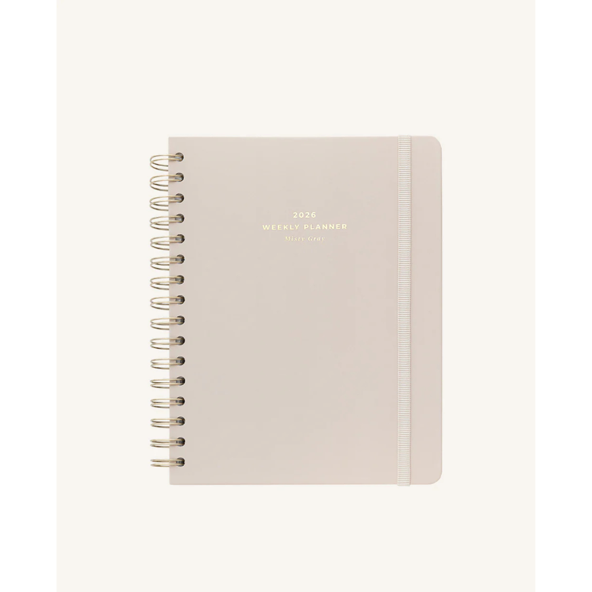Kokonote Premium Εβδομαδιαίο Ημερολόγιο 2026 Σπιράλ Bambina - Misty Gray