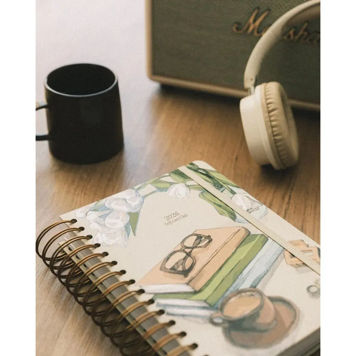 Kokonote Premium Ημερήσιο Ημερολόγιο 2026 Σπιράλ Bambina Self Care Club