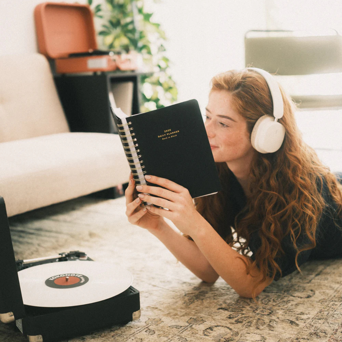 Kokonote Premium Ημερήσιο Ημερολόγιο 2026 Σπιράλ Muse Back to Black