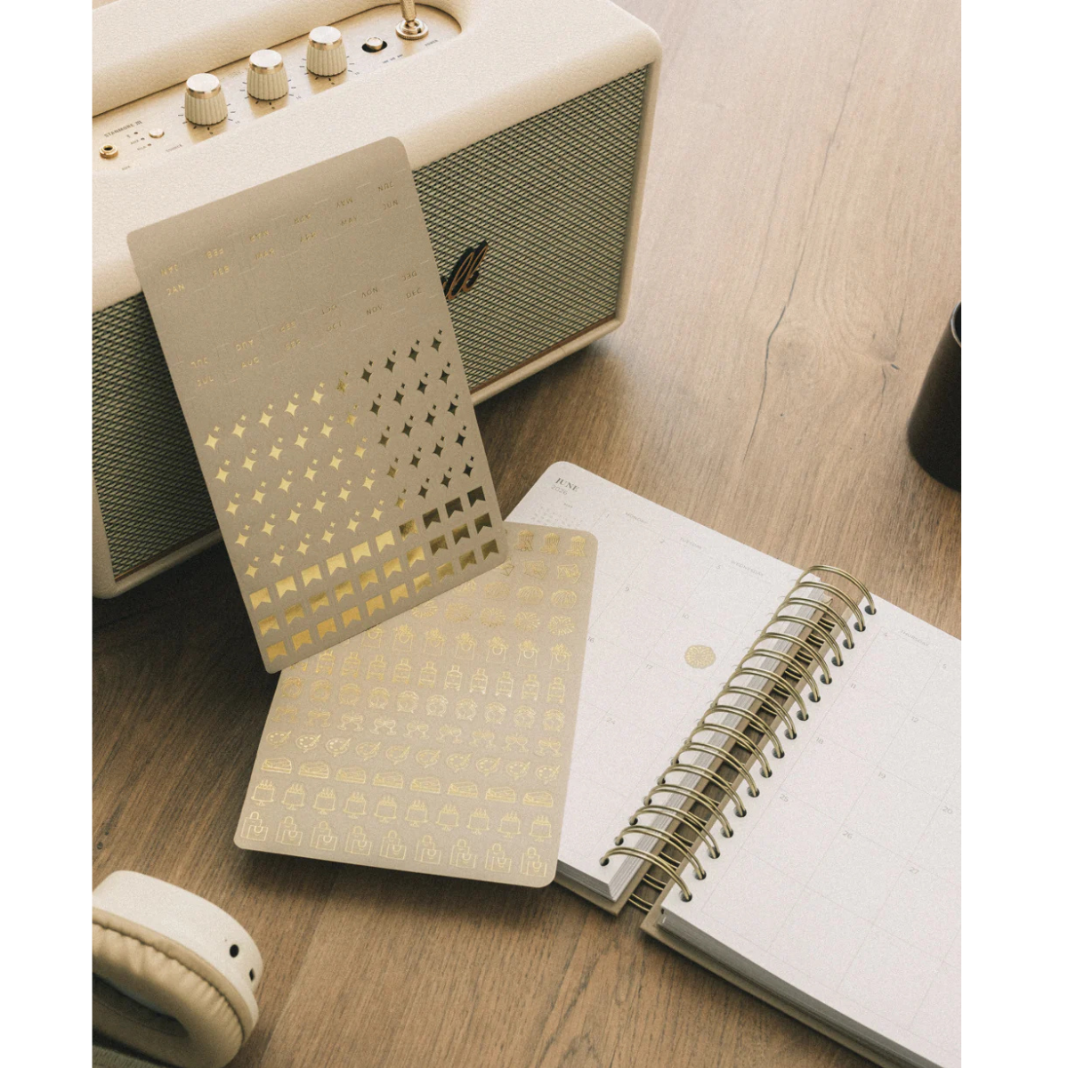 Kokonote Premium Ημερήσιο Ημερολόγιο 2026 Σπιράλ Muse Misty Gray