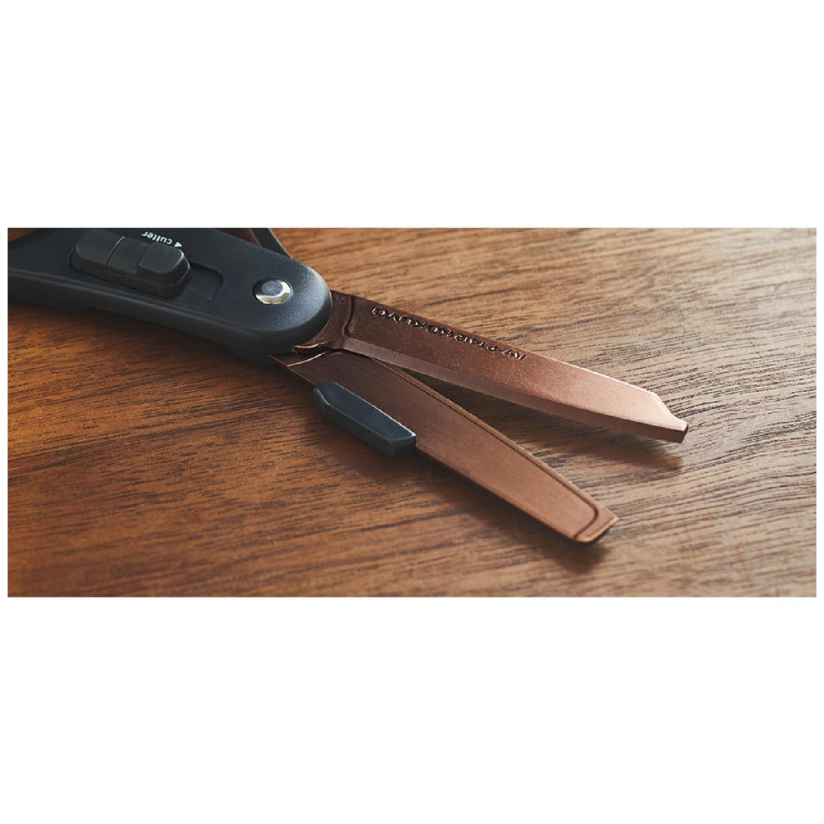 Kokuyo Ψαλίδι 2 Όψεων Hakoake Titanium Black