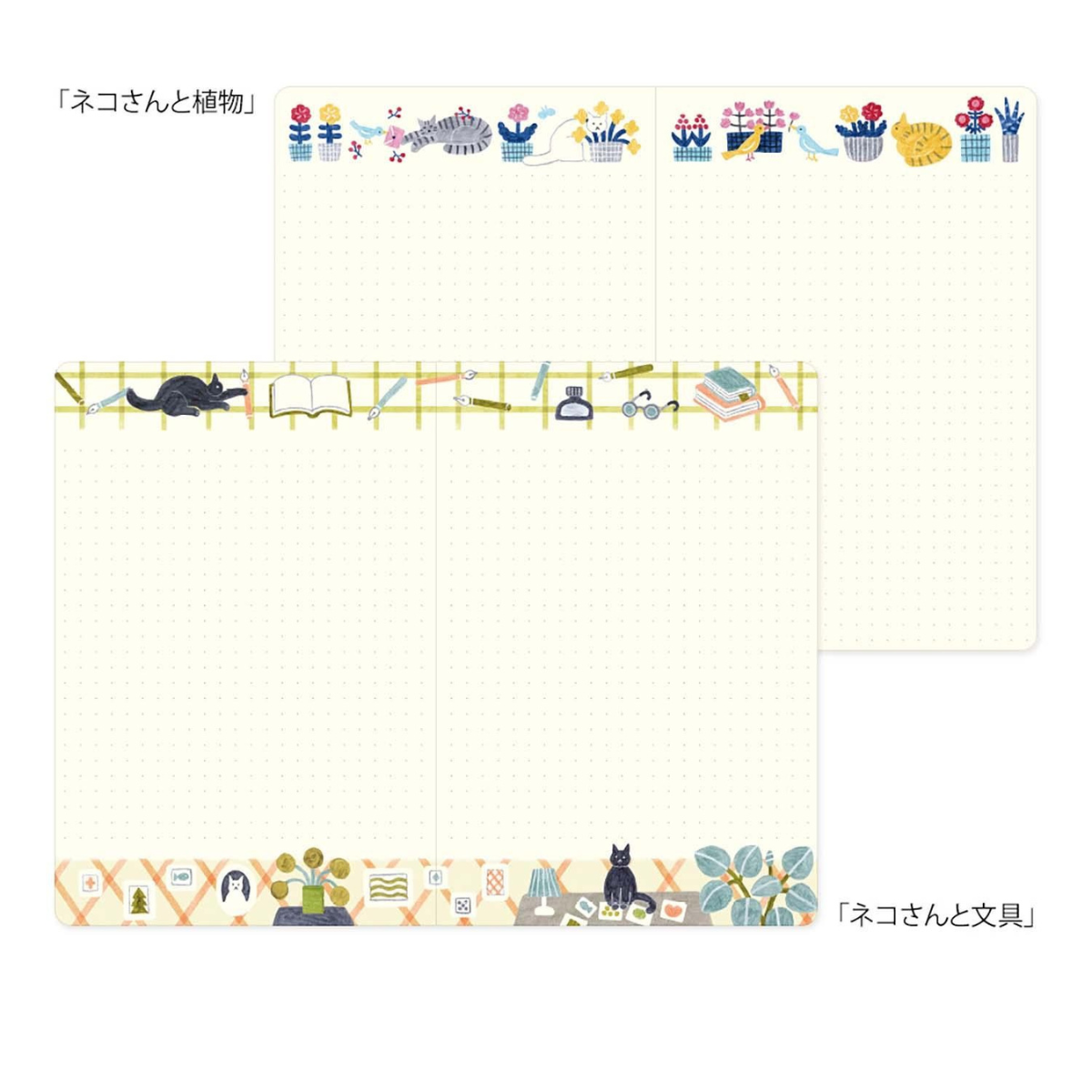 Midori Σημειωματάριο Yuru Log Notebook Cat B6