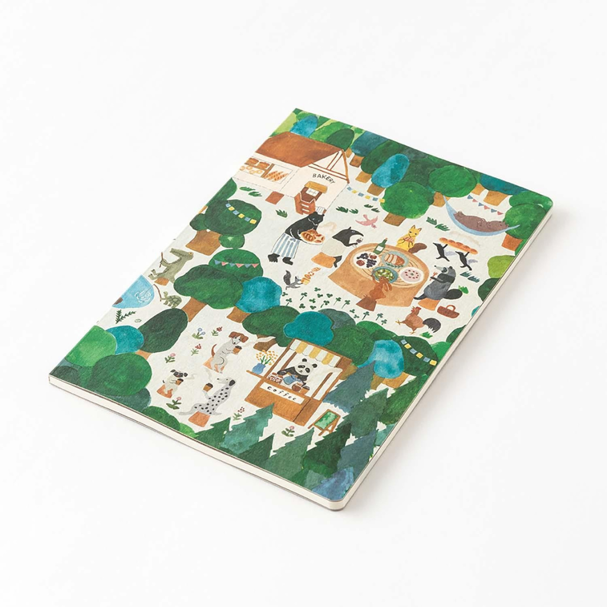 Midori Σημειωματάριο Yuru Log Notebook Forest Animal B6