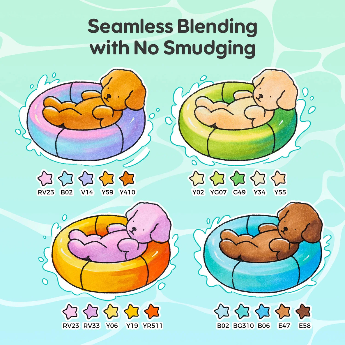 Ohuhu x Bobbie Goods Honolulu B Σετ 48 Μαρκαδόρων Αλκοόλης Brush & Fine