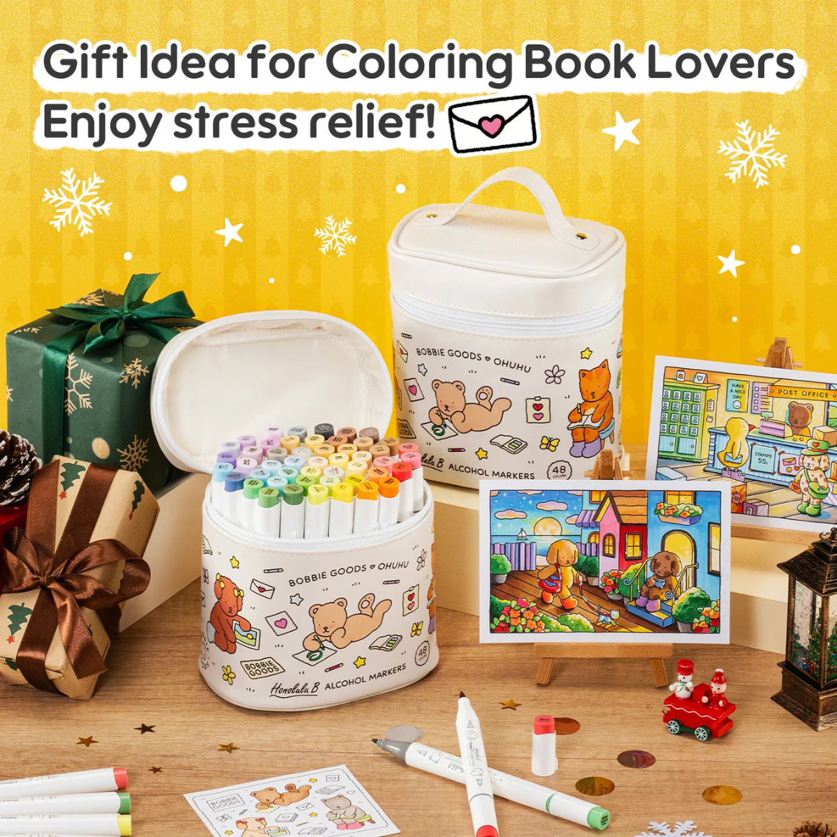 Ohuhu x Bobbie Goods Honolulu B Σετ 48 Μαρκαδόρων Αλκοόλης Brush & Fine