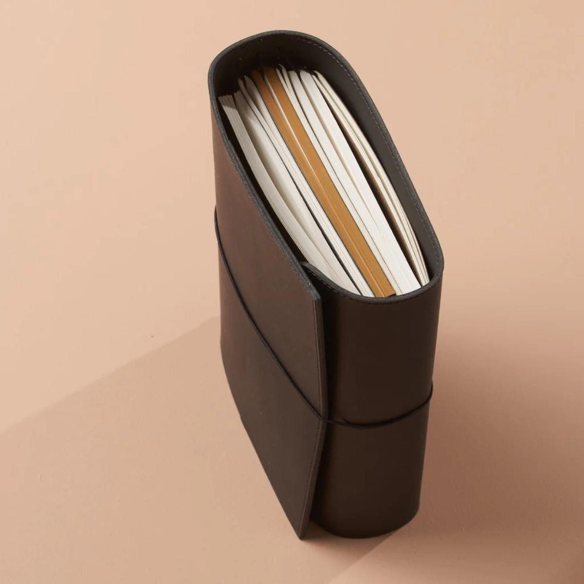 Paper Republic Δερμάτινο Σημειωματάριο Le Trifold Α5 Βlack