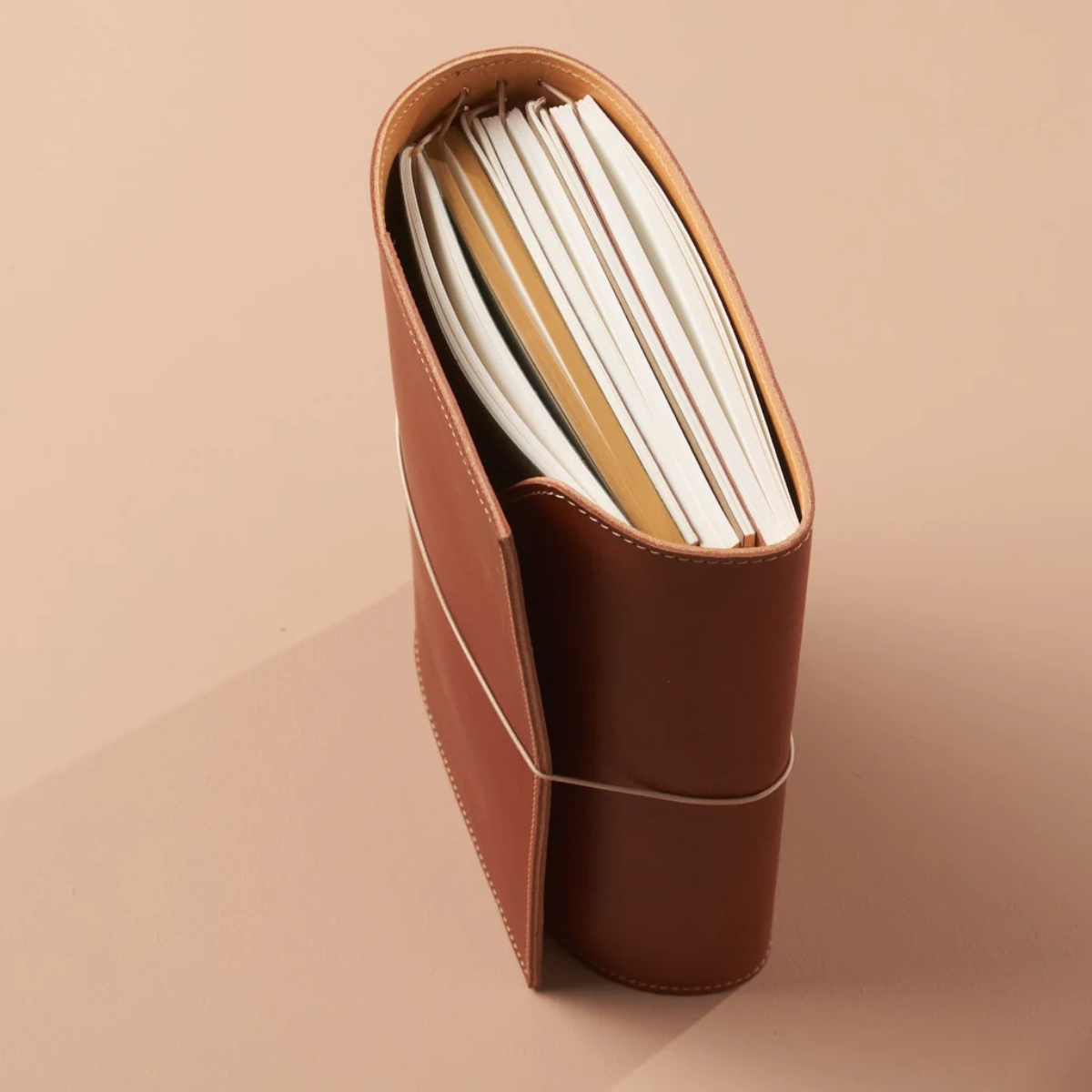 Paper Republic Δερμάτινο Σημειωματάριο Le Trifold Α5 Cognac & Natural