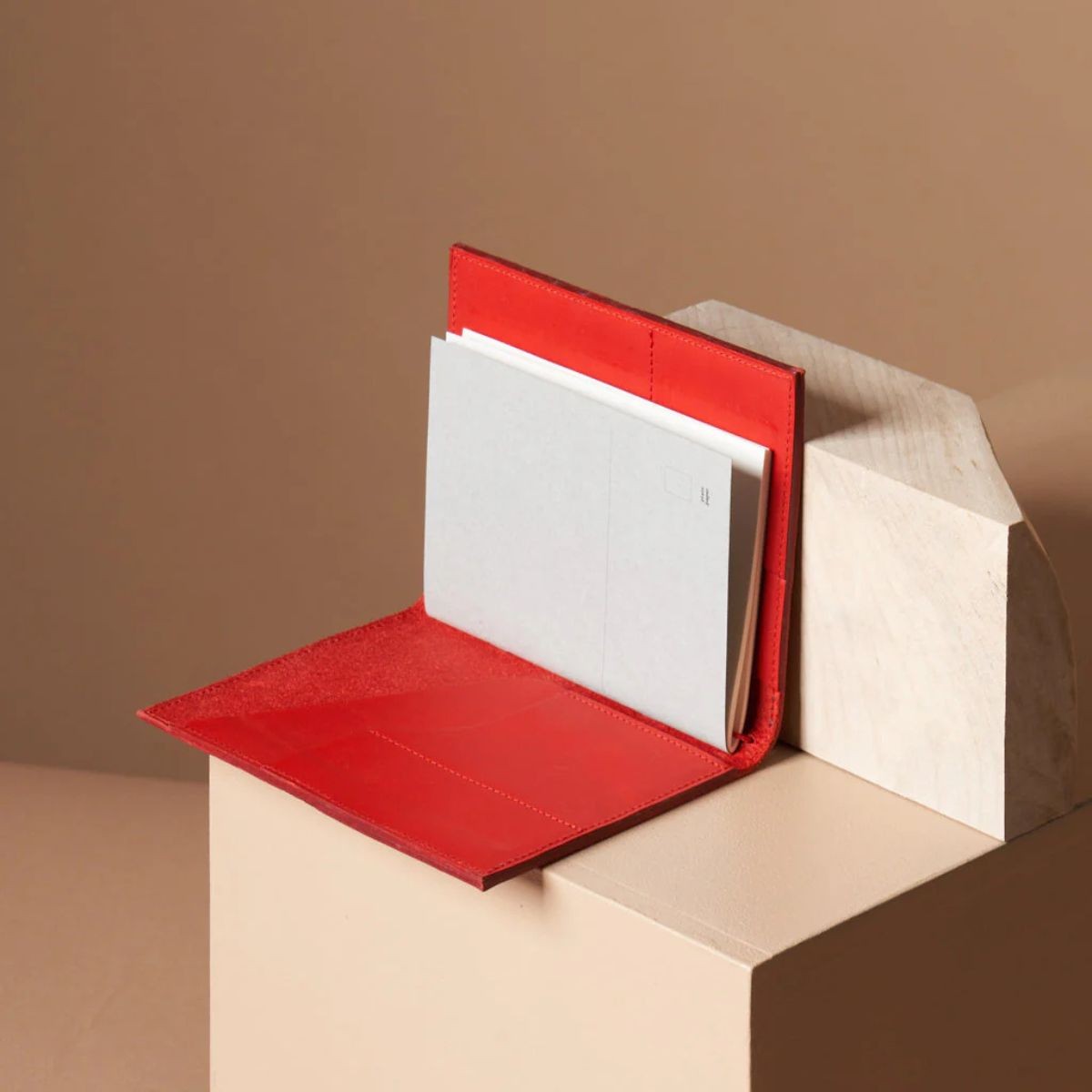 PAPER REPUBLIC Le Portfolio Α6 Δερμάτινο Πορτφόλιο - Red