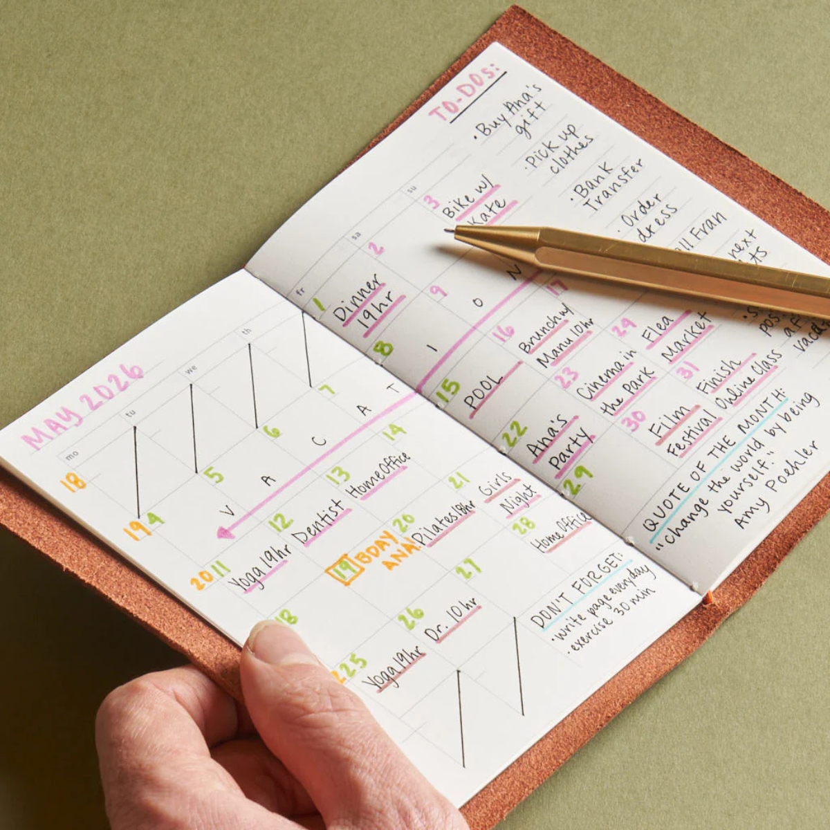 Paper Republic Μηνιαίο Ημερολόγιο Timeless Planner Pocket