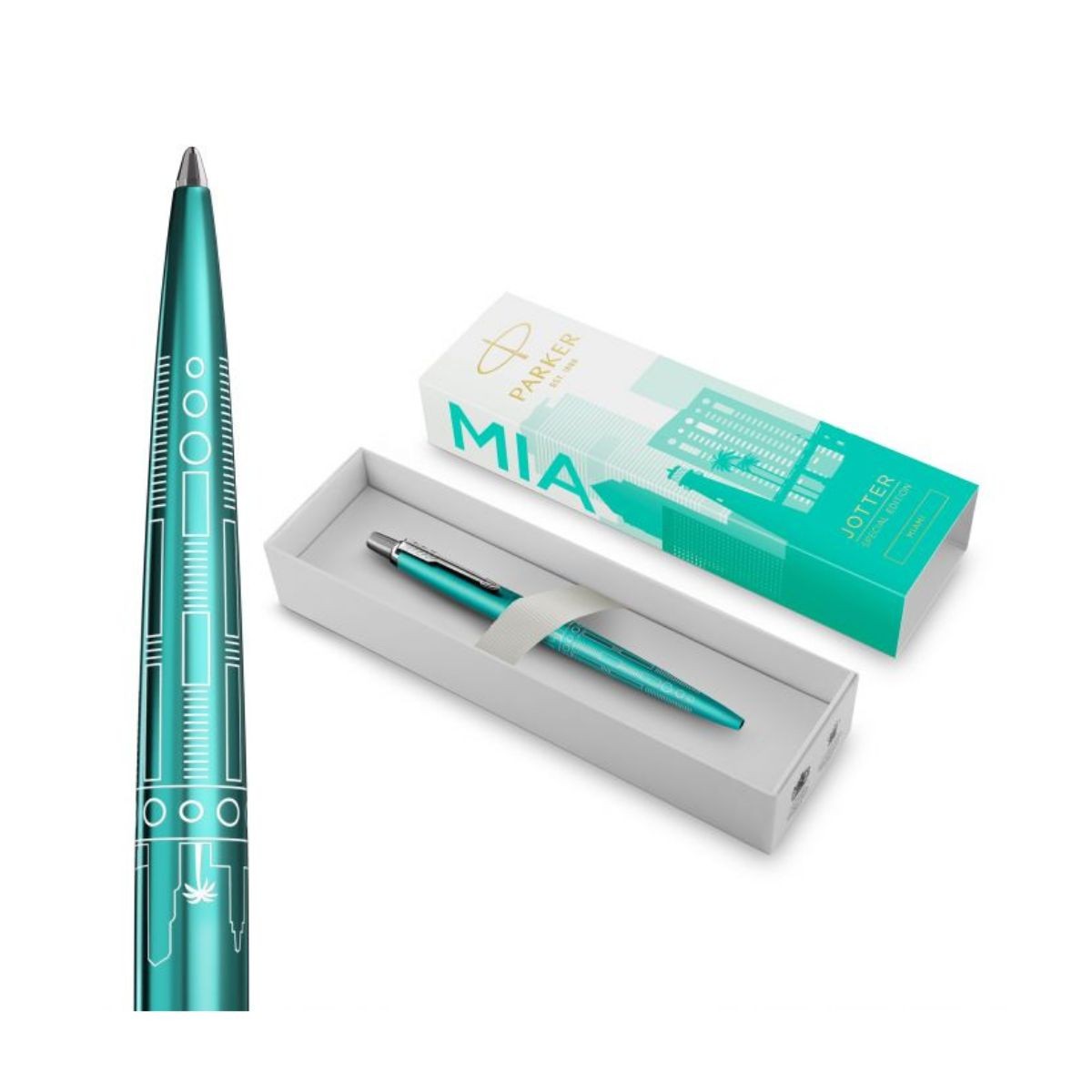 Parker Jotter Στυλό Διαρκείας Miami Turquoise CT - Special Edition