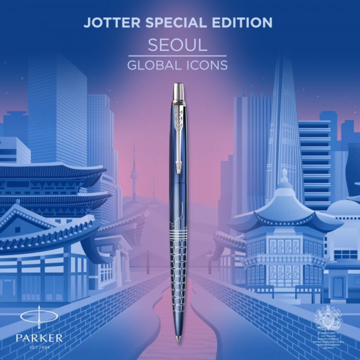 Parker Jotter Στυλό Διαρκείας Seoul Indigo CT - Special Edition