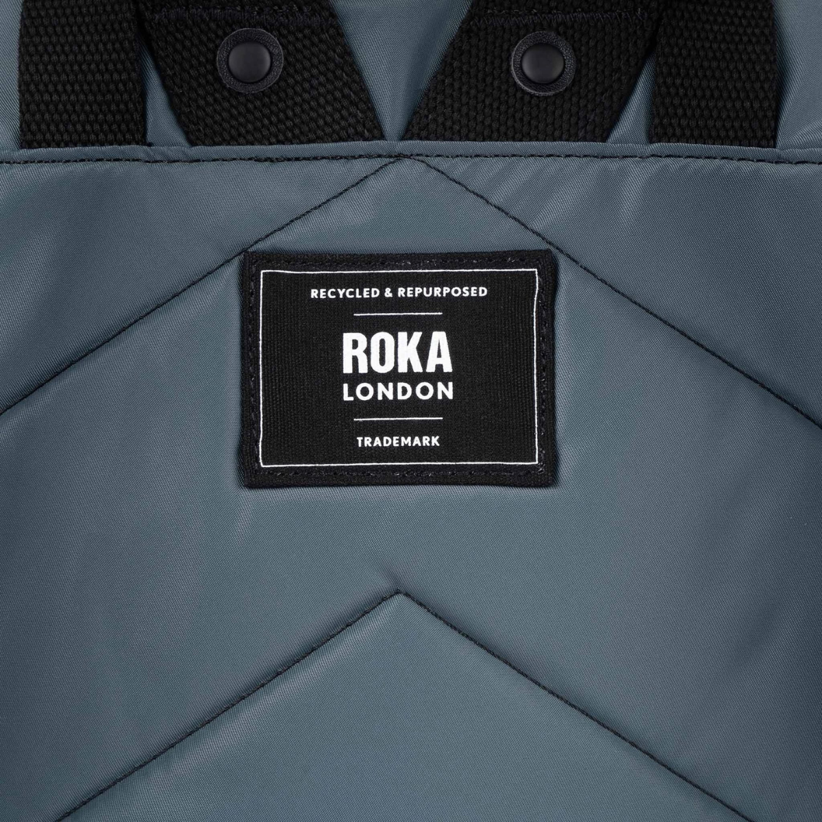 ROKA London All Black Camden J Σακίδιο Πλάτης Smoke από Ανακυκλωμένο Nylon Medium 17L