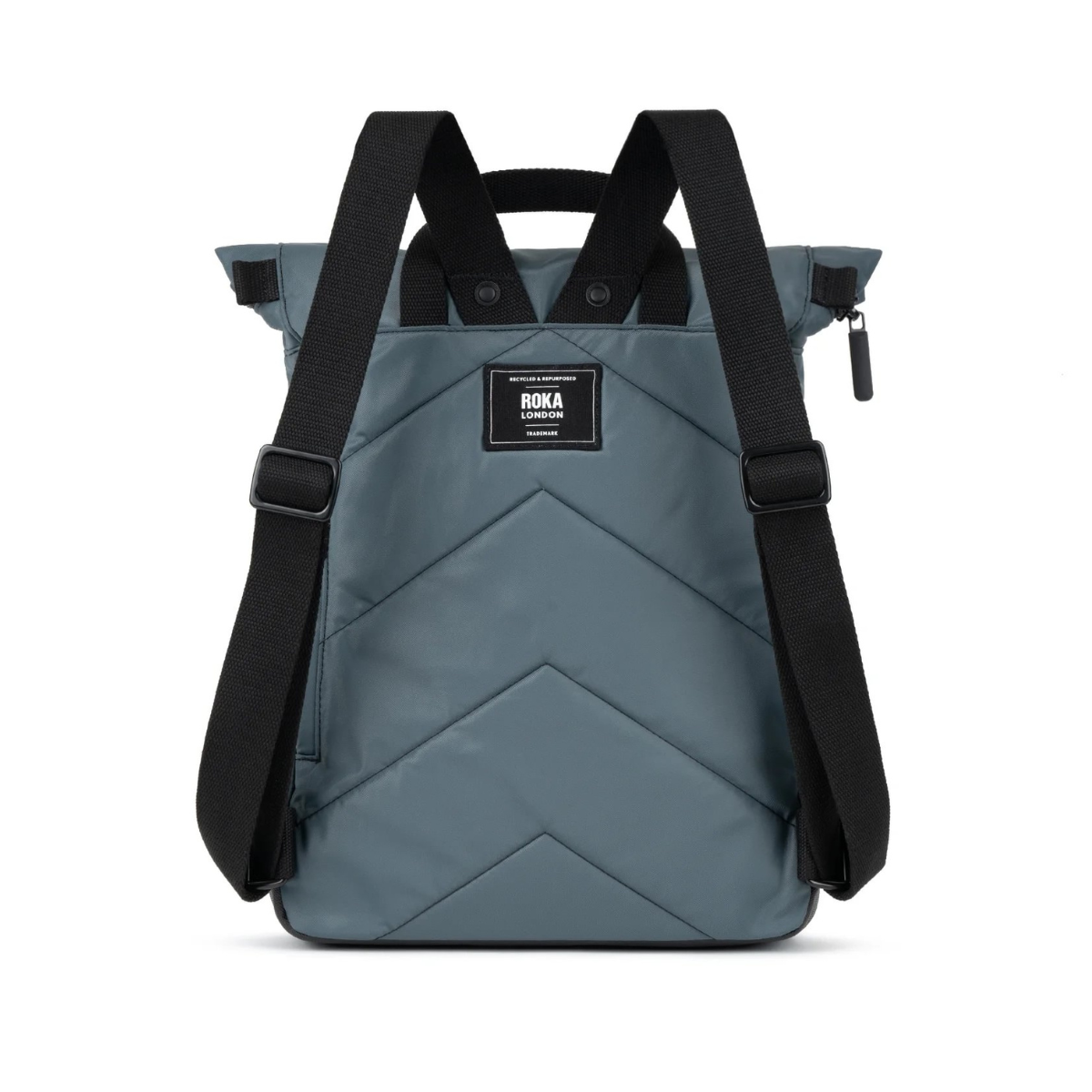 ROKA London All Black Camden J Σακίδιο Πλάτης Smoke από Ανακυκλωμένο Nylon Medium 17L