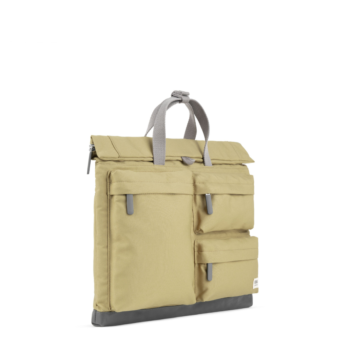ROKA London Blackfriars Τσάντα Ώμου Messenger Khaki από Ανακυκλωμένο Canvas Large 4.2L