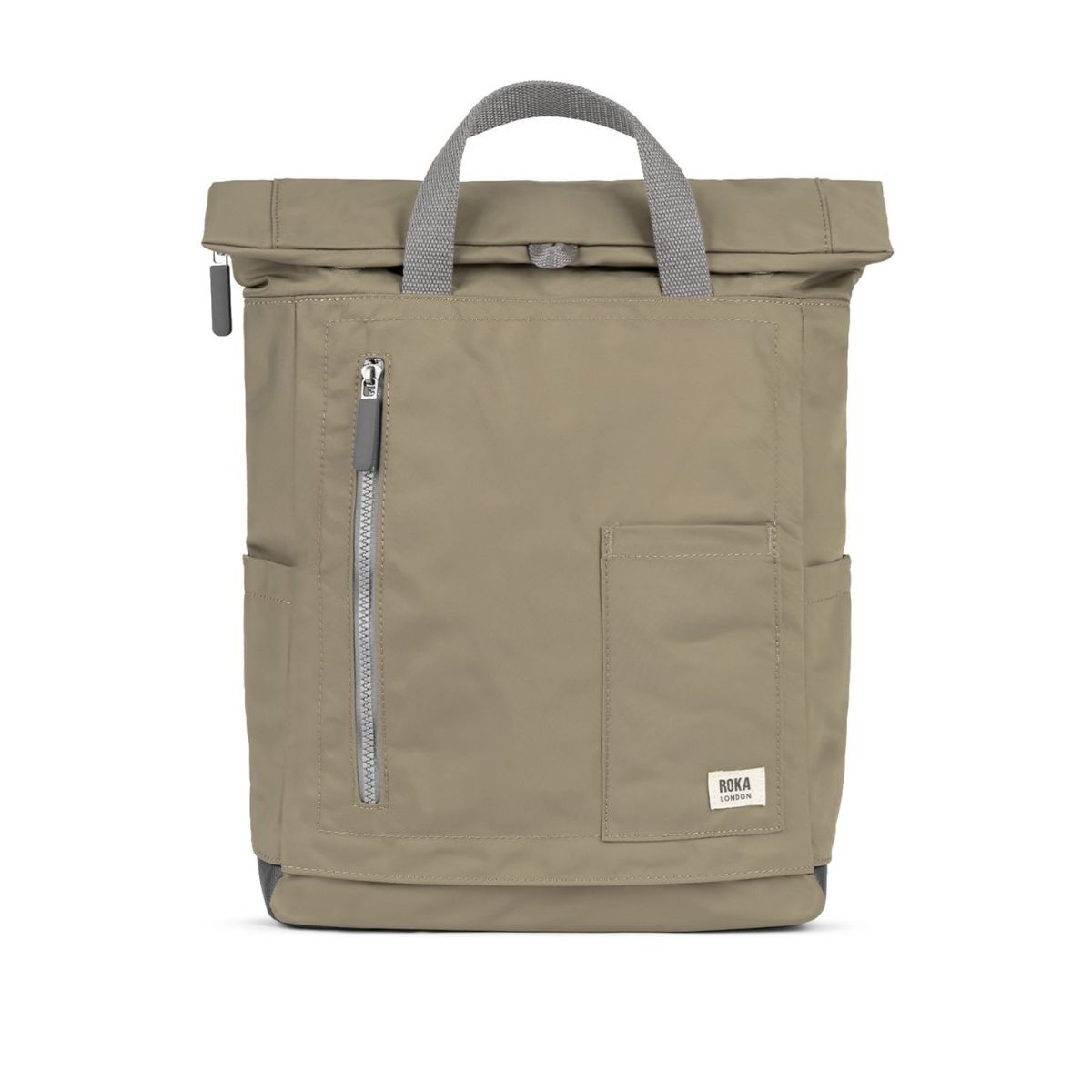 ROKA London Camden P Σακίδιο Πλάτης Taupe από Ανακυκλωμένο Nylon Medium 17L