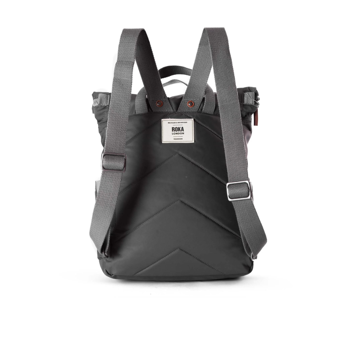 ROKA London Canfield B Σακίδιο Πλάτης Roll-Top Graphite από Ανακυκλωμένο Nylon Medium 15L