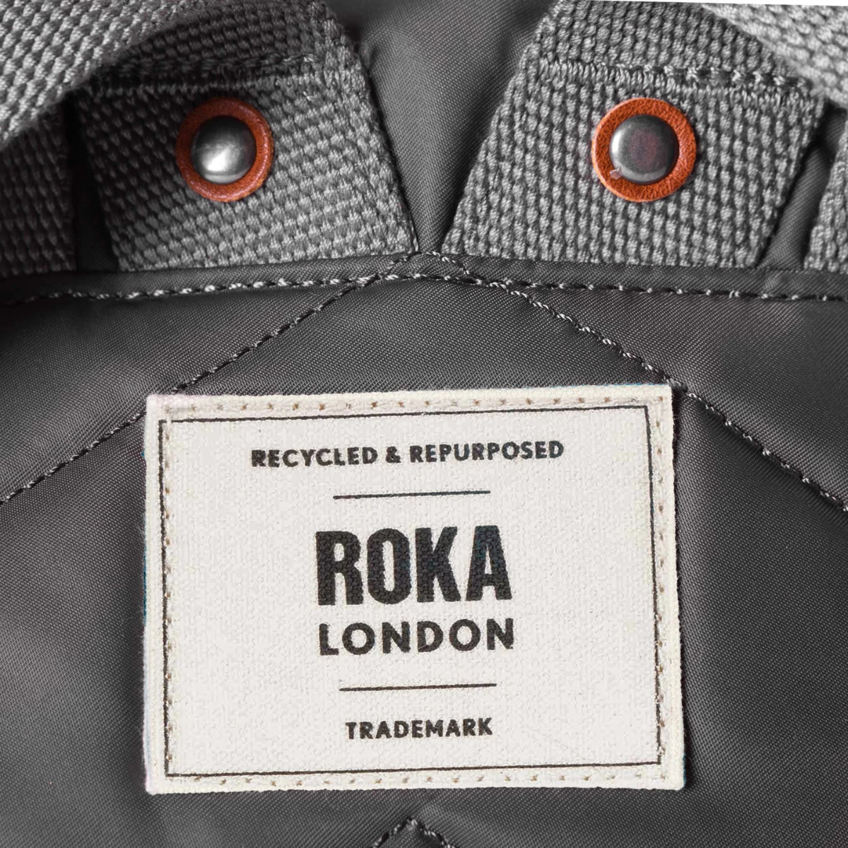 ROKA London Canfield B Σακίδιο Πλάτης Roll-Top Graphite από Ανακυκλωμένο Nylon Medium 15L