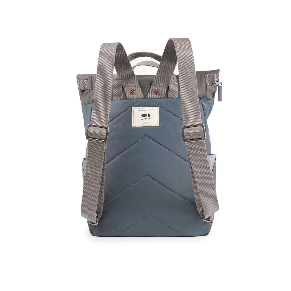 ROKA London Canfield B Σακίδιο Πλάτης Roll-Top Grey Tonal από Ανακυκλωμένο Nylon Medium 15L