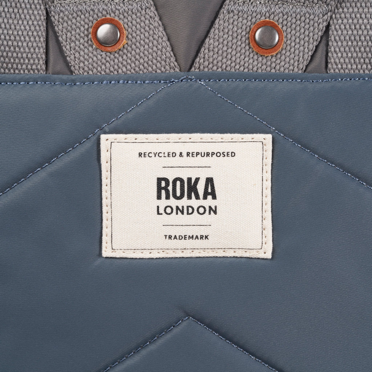 ROKA London Canfield B Σακίδιο Πλάτης Roll-Top Grey Tonal από Ανακυκλωμένο Nylon Medium 15L