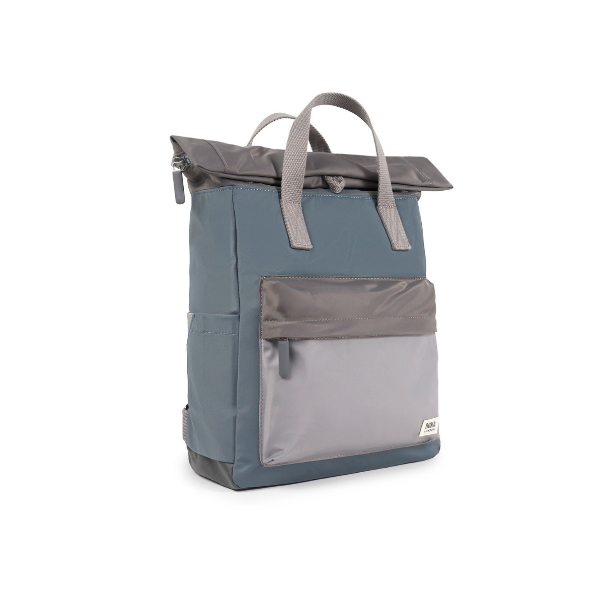 ROKA London Canfield B Σακίδιο Πλάτης Roll-Top Grey Tonal από Ανακυκλωμένο Nylon Medium 15L