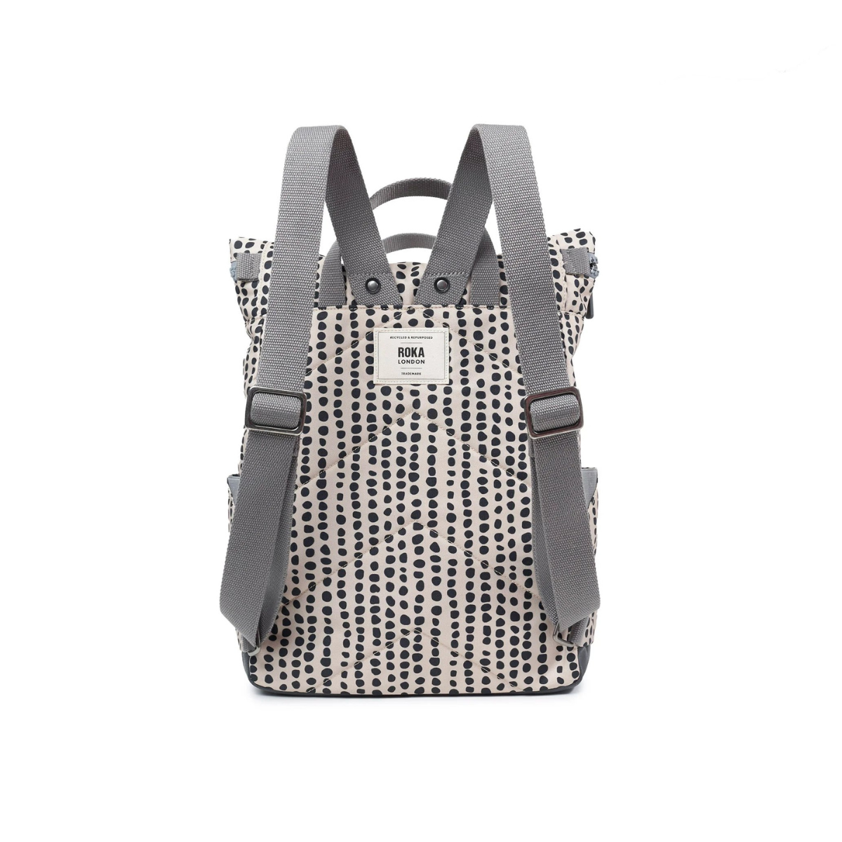 ROKA London Canfield B Σακίδιο Πλάτης Roll-Top Linear Dot από Ανακυκλωμένο Canvas Medium 15L