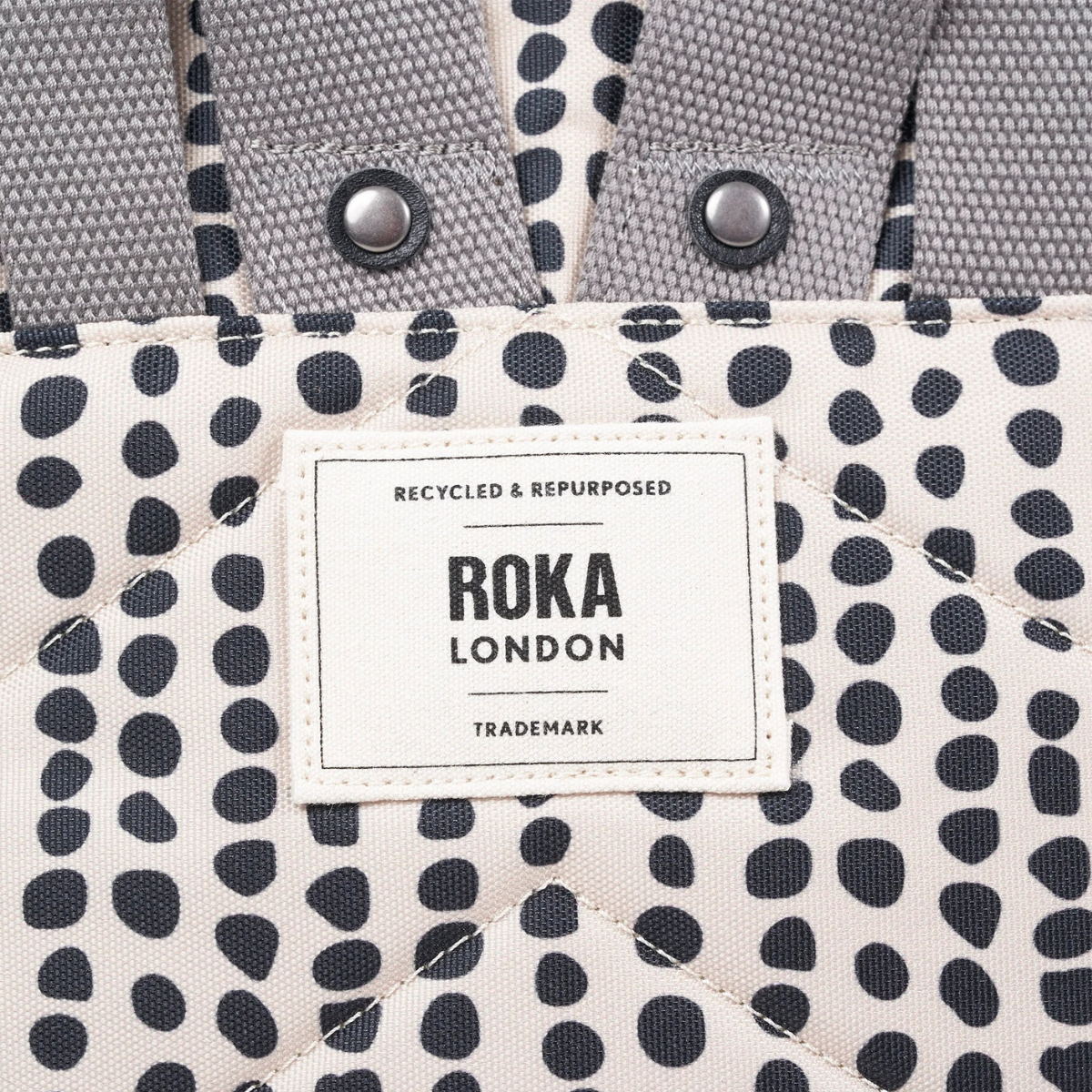 ROKA London Canfield B Σακίδιο Πλάτης Roll-Top Linear Dot από Ανακυκλωμένο Canvas Medium 15L