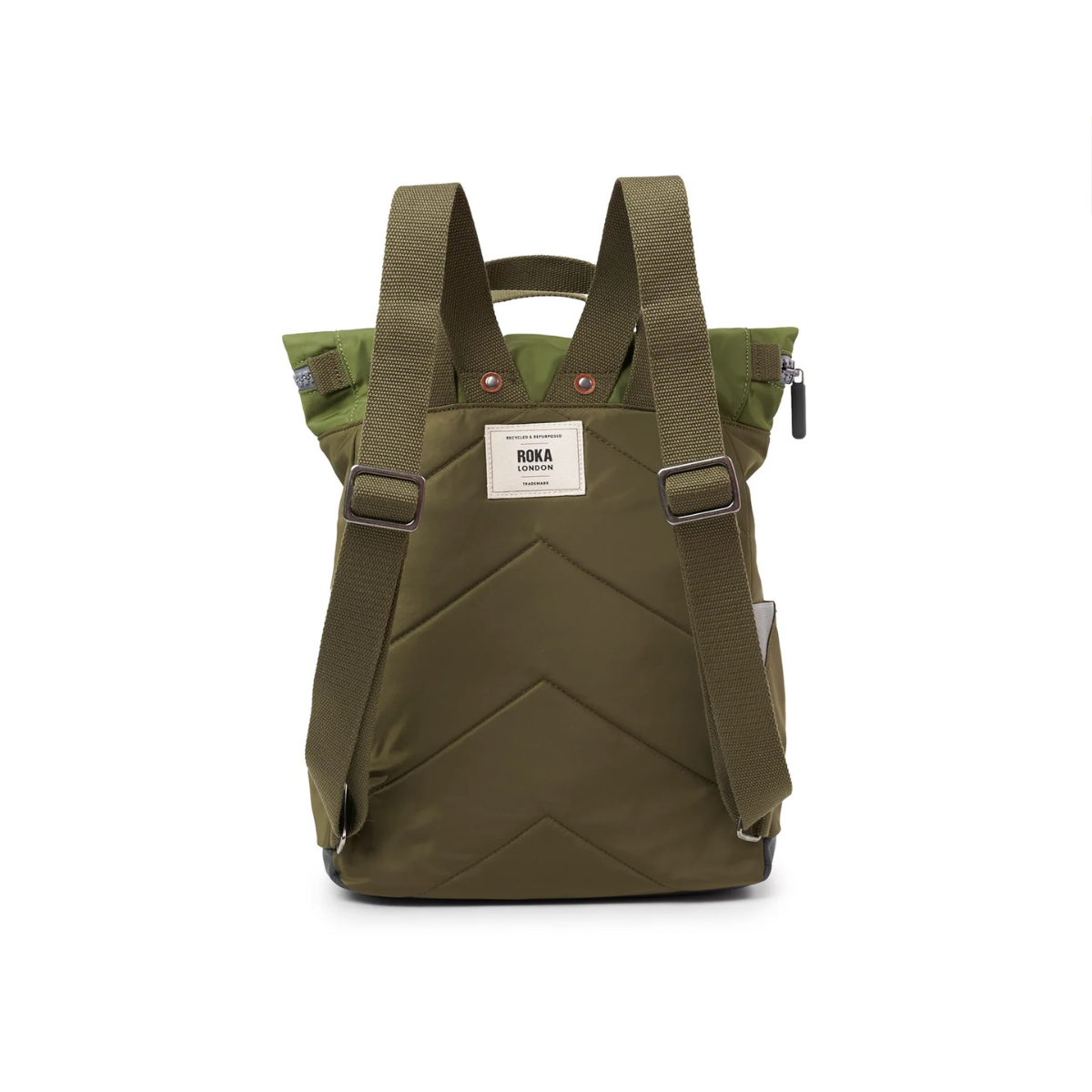 ROKA London Canfield B Σακίδιο Πλάτης Roll-Top Military Tonal από Ανακυκλωμένο Nylon Medium 15L