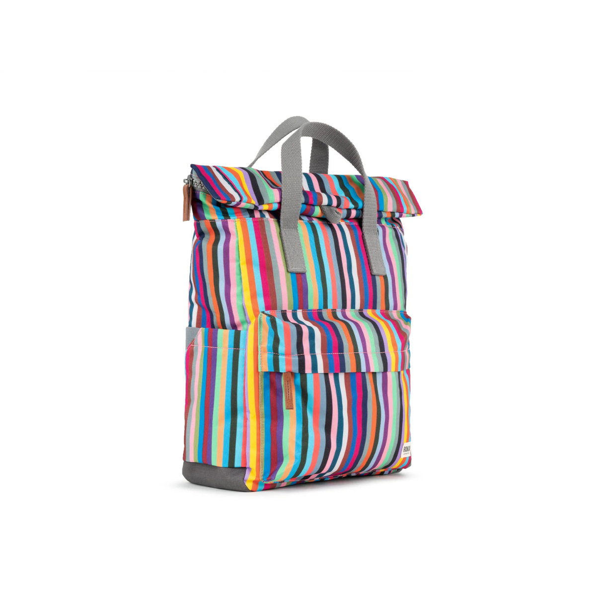 ROKA London Canfield B Σακίδιο Πλάτης Roll-Top Multi Stripe από Ανακυκλωμένο Canvas Medium 15L