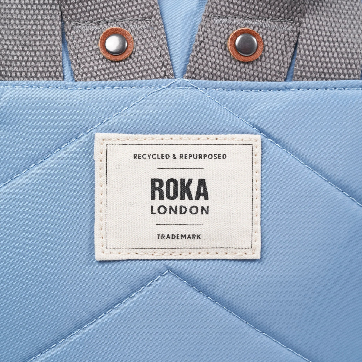 ROKA London Canfield B Σακίδιο Πλάτης Roll-Top Retro Blue από Ανακυκλωμένο Nylon Medium 15L