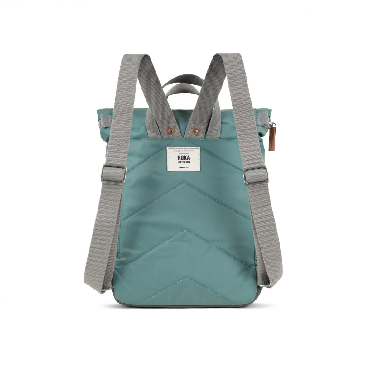 ROKA London Canfield B Σακίδιο Πλάτης Roll-Top Sage από Ανακυκλωμένο Nylon Medium 15L