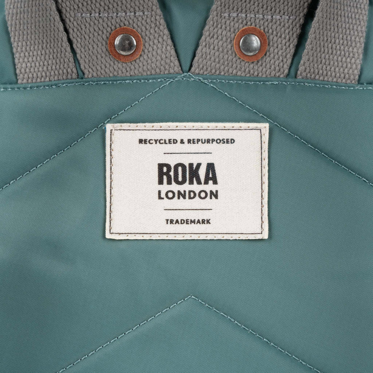 ROKA London Canfield B Σακίδιο Πλάτης Roll-Top Sage από Ανακυκλωμένο Nylon Medium 15L